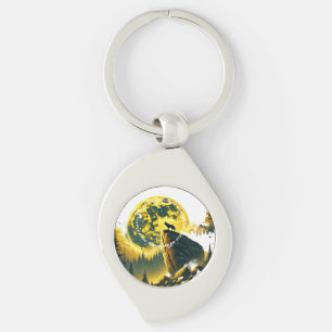 In the vast expanse of Yellowstone Key Ring