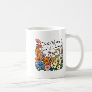 In The Waiting God Is Working Funny Christian  Coffee Mug