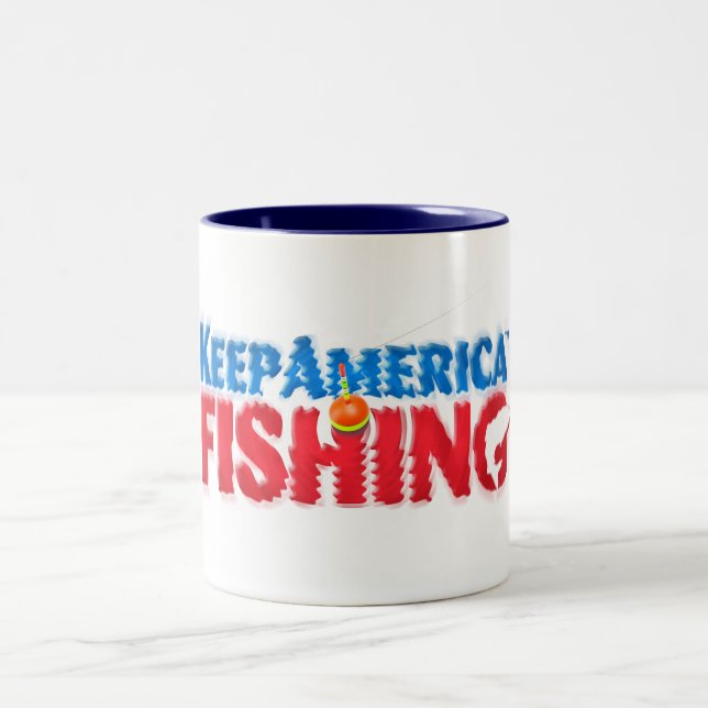 In the water with every sip Two-Tone coffee mug (Center)