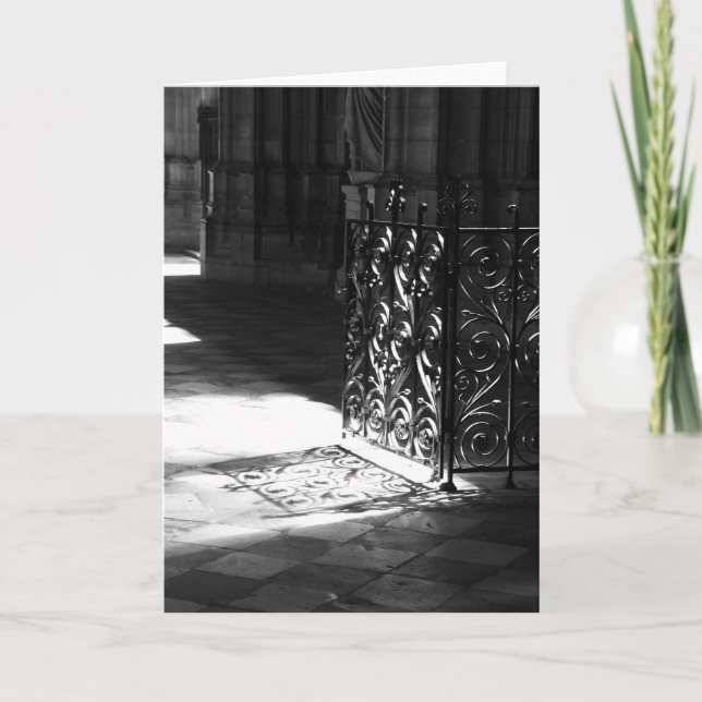 In the Way (B&W) Card (Front)