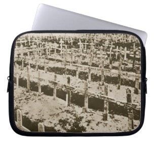In the West nothing New: A German cemetery in Fran Laptop Sleeve