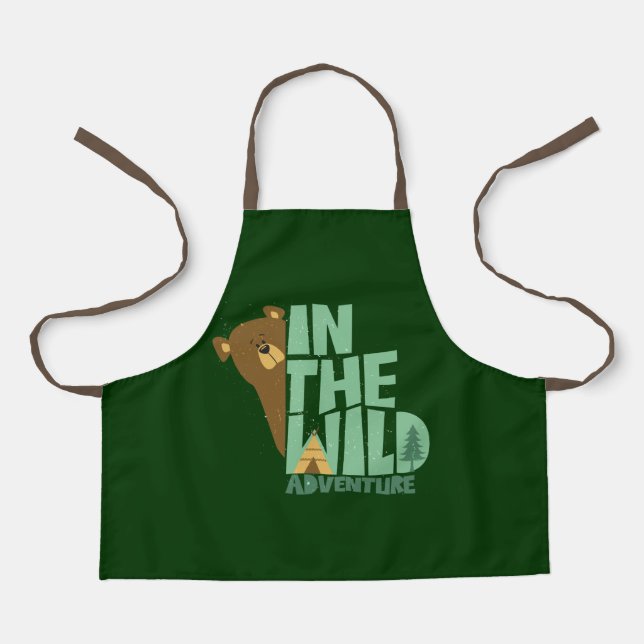In The Wild Adventure Bear Apron (Front)