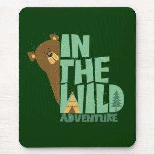 In The Wild Adventure Bear Mouse Pad