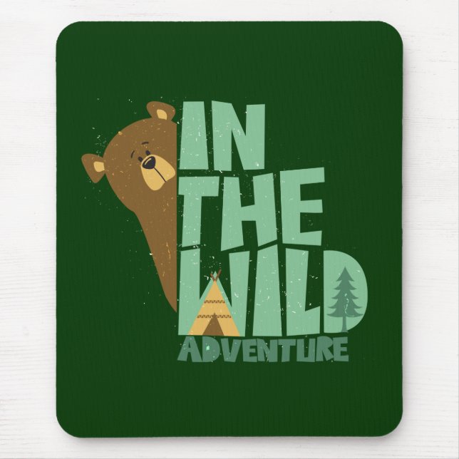 In The Wild Adventure Bear Mouse Pad (Front)