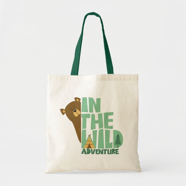 In The Wild Adventure Bear Tote Bag (Front)