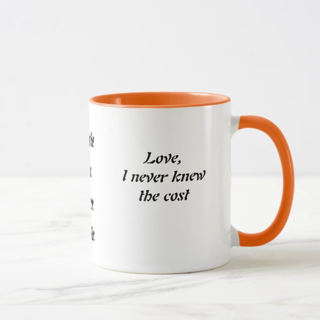 In the Winds of What We Lost, A Poetic Sip of Love Mug (Right)