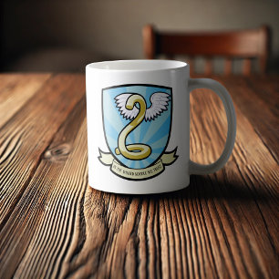 In The Winged Noodle We Trust Funny Cartoon Noodle Coffee Mug