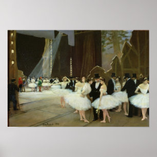 In the Wings at the Opera House, 1889 Poster