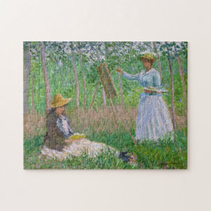 In the Woods at Giverny Monet Fine Art Jigsaw Puzzle