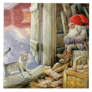 “In the Woodshed” by Jenny Nystrom Ceramic Tile