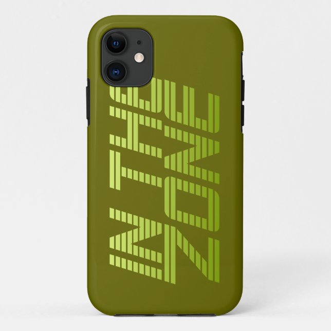 IN THE ZONE custom iPhone case (Back)