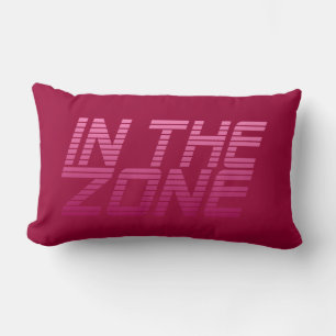 IN THE ZONE custom throw pillow