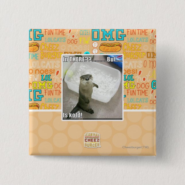 In there? Is Kold! 15 Cm Square Badge (Front)