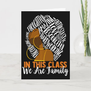 In This Cl We Are Family Black History Month Te T Card