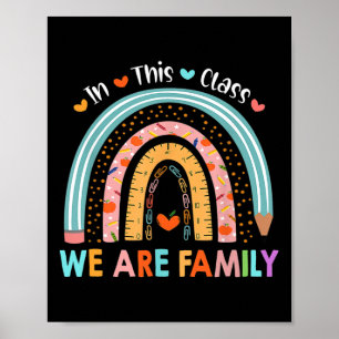 In This Cl We Are Family Student Back To School  Poster