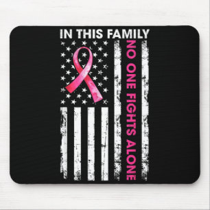 in This Family Fight Alone Breast Cancer Awareness Mouse Pad