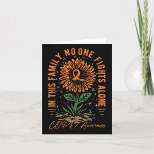 In This Family Fight Alone Copd Awareness Card