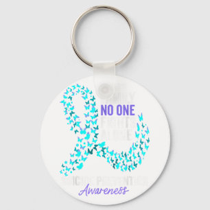 In This Family Fight Alone Suicide Prevention Week Key Ring