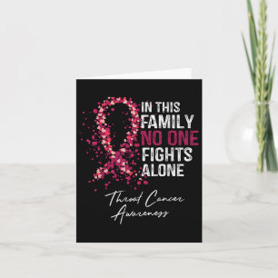 In This Family Fights Alone Shirt Throat Cancer  Card