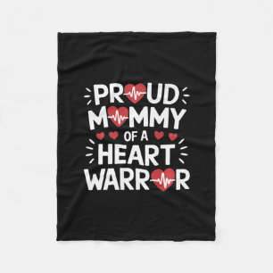 In This Family No-one Fight Alone Chd Awareness Re Fleece Blanket