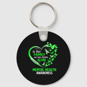 In This Family No One Fight Alone Mental Health Aw Key Ring