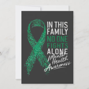  In This Family No One Fights Alone Mental Health  Invitation