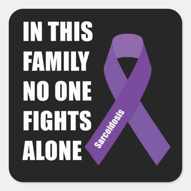 In This Family No One Fights Alone Sticker (Front)