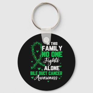 In This Family Nobody Fight Alone Bile Duct Cancer Key Ring