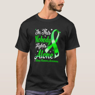 In This Family Nobody Fight Alone Bone Marrow Awar T-Shirt