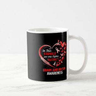 In This Family Nobody Fight Alone Brain Aneurysm B Coffee Mug