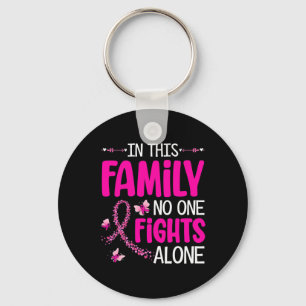 In This Family Nobody Fight Alone Breast Cancer Aw Key Ring