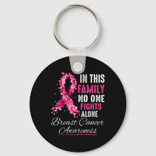 In This Family Nobody Fight Alone Breast Cancer Aw Key Ring