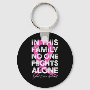 In This Family Nobody Fight Alone Breast Cancer Wa Key Ring