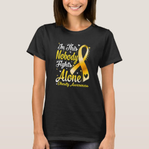 In This Family Nobody Fight Alone Obesity Awarenes T-Shirt
