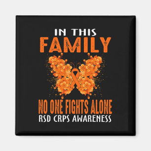 In This Family Nobody Fight Alone Rsd Crps Awarene Magnet