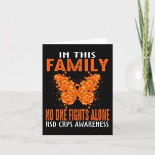 In This Family Nobody Fight RSD CRPS Awareness Alo Card