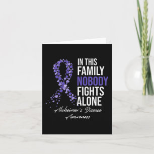 In this family nobody fights alone Alzheimer brain Card