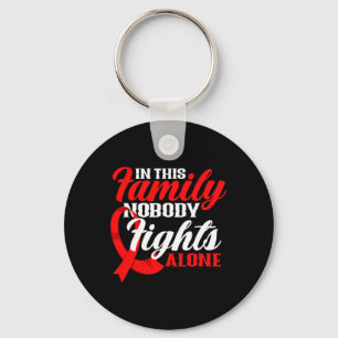In This Family Nobody Fights Alone Blood Cancer Aw Key Ring