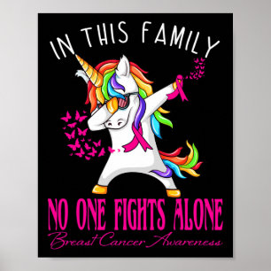 In This Family Nobody Fights Alone Breast Cancer A Poster