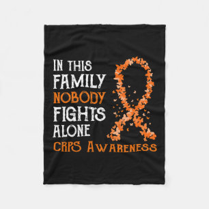 In This Family Nobody Fights Alone Crps  Fleece Blanket