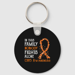 In This Family Nobody Fights Alone CRPS Key Ring