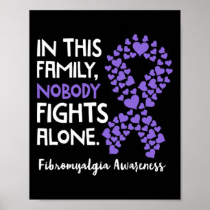 In This Family Nobody Fights Alone - Fibromyalgia  Poster
