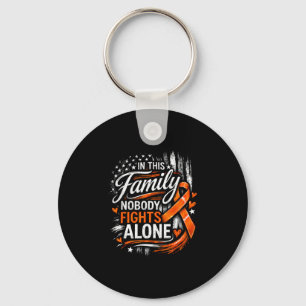 In this family nobody fights alone leukaemia cance key ring