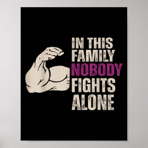 In This Family Nobody Fights Alone Motivation Awar Poster