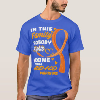 In This Family Nobody Fights Alone Team ADHD Warri T-Shirt