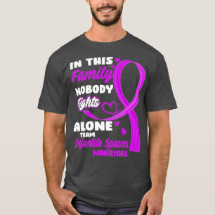 In This Family Nobody Fights Alone Team Infantile  T-Shirt