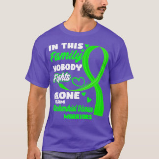In This Family Nobody Fights Alone Team Mitochondr T-Shirt