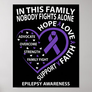 In This Family Nobody Fights Epilepsy Awareness Al Poster