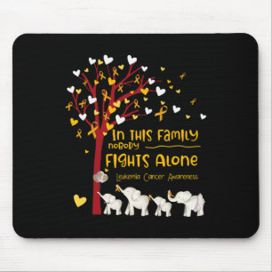 In This Family Nobody Fights Leukaemia Alone Leuke Mouse Pad