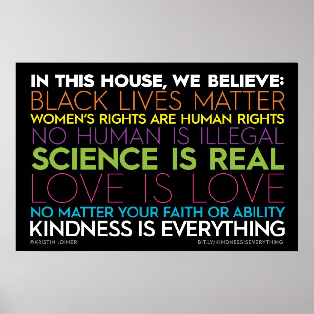 In This House... Kindness Is Everything Sign (Front)